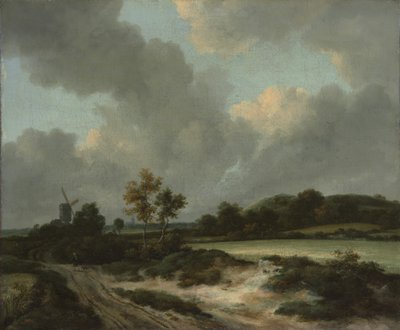 グレインフィールズ、1660年代半ばか後半。 作： Jacob van Ruisdael