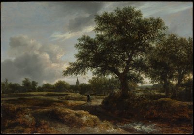 遠くにある村のある風景 作： Jacob van Ruisdael