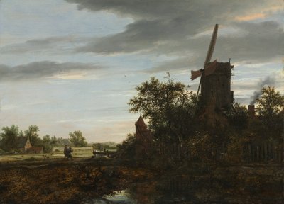 風車のある風景 作： Jacob van Ruisdael