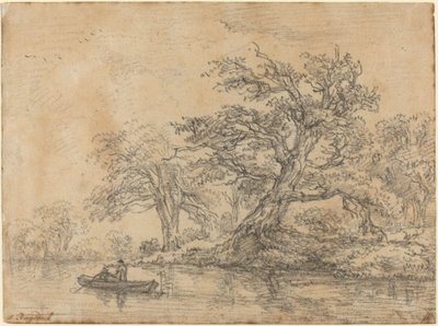 堤防沿いの古木 作： Jacob van Ruisdael