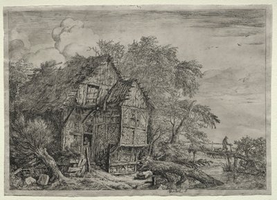 ザ リトル ブリッジ 作： Jacob van Ruisdael