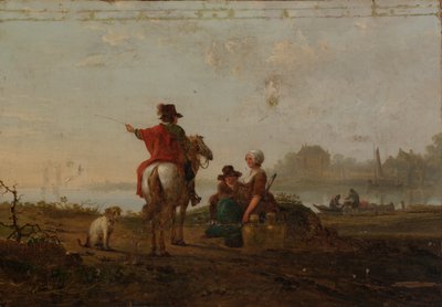 18世紀後半から19世紀初頭にかけてのオランダの風景と人物。 作： Jacob van Strij