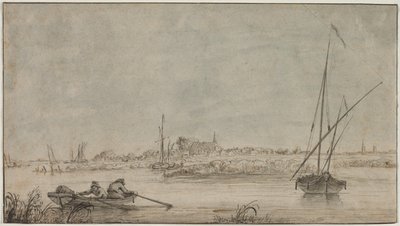 ドルドレヒトの川からの眺め、1775〜1815年。 作： Jacob van Strij