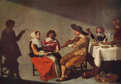 ミュージカルパーティー、1631年、c1915 作： Jacob van Velsen