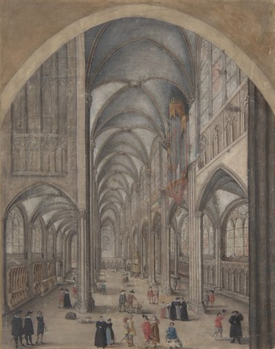 ストラスブール大聖堂の内部、カリフォルニア州。 1625-30。 作： Jacob van der Heyden.