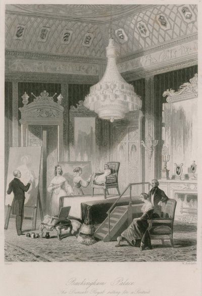 バッキンガム宮殿で肖像画のために座っているプリンセスロイヤル 作： Jacob van der Heyden