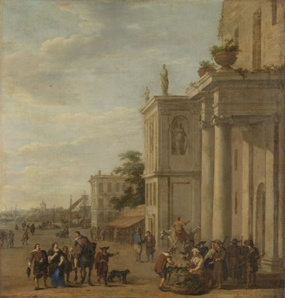 イタリア市場 作： Jacob van der Ulft