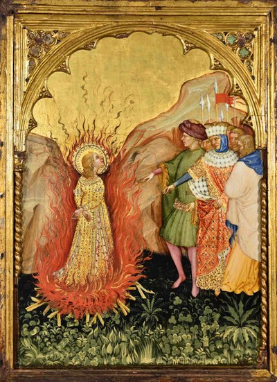 聖ルチアの殉教、1410 年頃。 作： Jacobello del Fiore.