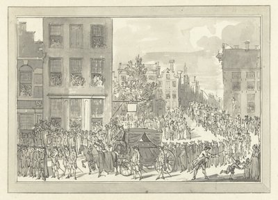 1781 年 8 月 28 日にアムステルダムで行われたウォルター ヤン ゲリット男爵ベンティンクの葬儀の覚書 作： Jacobus Buys