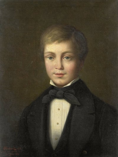 ヤコブ・ファン・エーゲン (1818-34)。 十二歳の時 作： Jacobus Hermanus Otterbeek