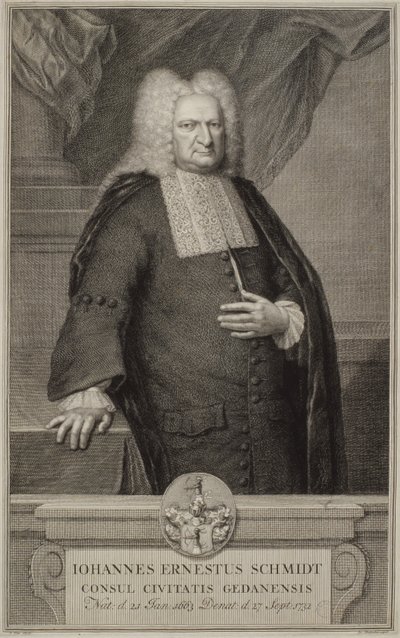 ヨハン・エルンスト・シュミット、1732年 作： Jacobus Houbracken