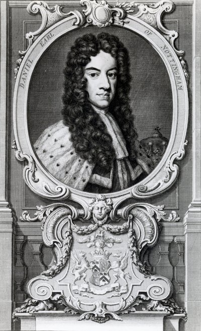 ダニエルフィンチ、第2ノッティンガム伯爵、第7ウィンチルシー伯爵（1647-1730） 作： Jacobus Houbraken