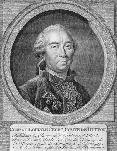 ジョージルイルクレルク、コントドブッフォン、1774年。 作： Jacobus Houbraken