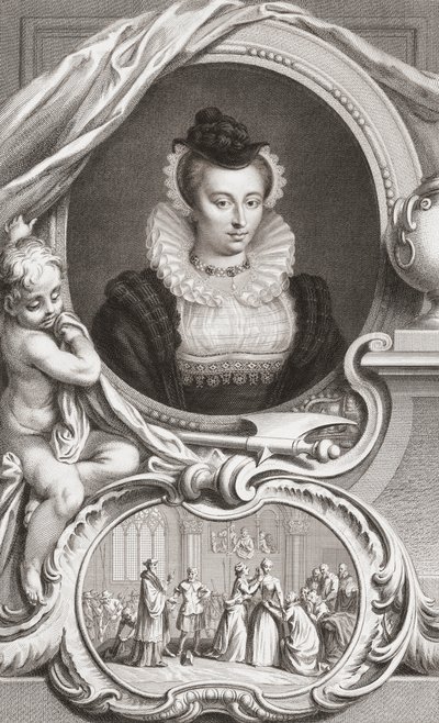 メアリー、スコットランドの女王 作： Jacobus Houbraken