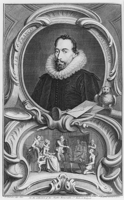 サーフランシスウォルシンガム、1738年 作： Jacobus Houbraken