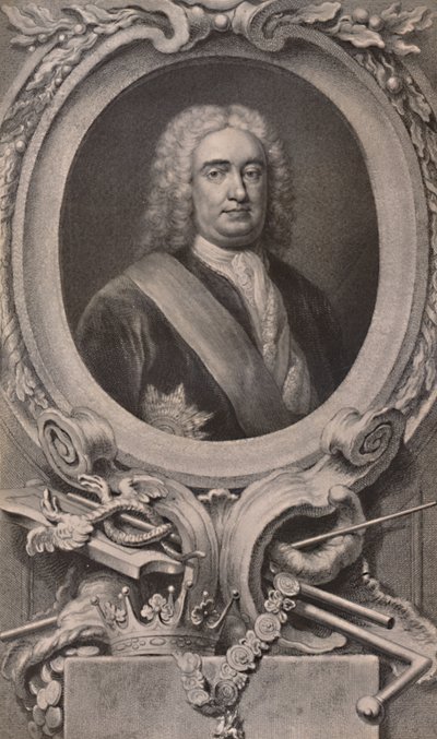 ロバートウォルポール卿、イギリスの政治家で首相、1746年1894年 作： Jacobus Houbraken