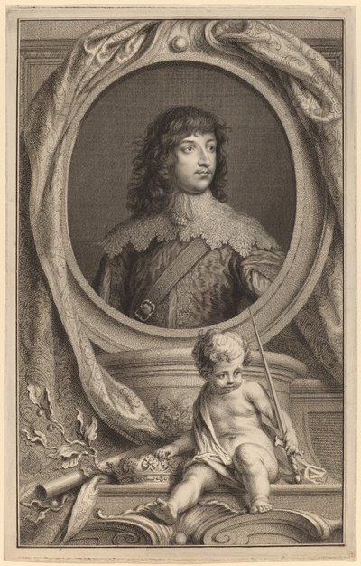 初代ベッドフォード公ウィリアム・ラッセル 作： Jacobus Houbraken after Sir Anthony van Dyck