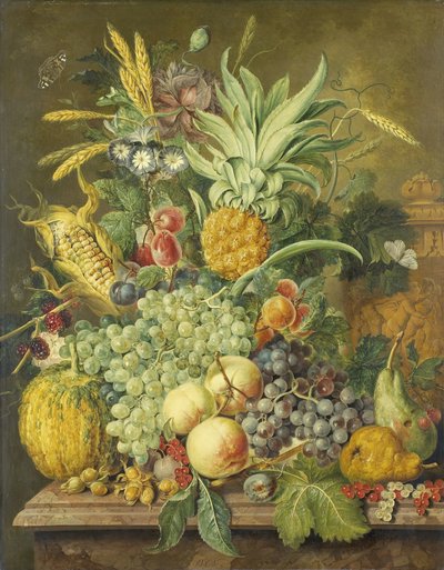果物のある静物 作： Jacobus Linthorst