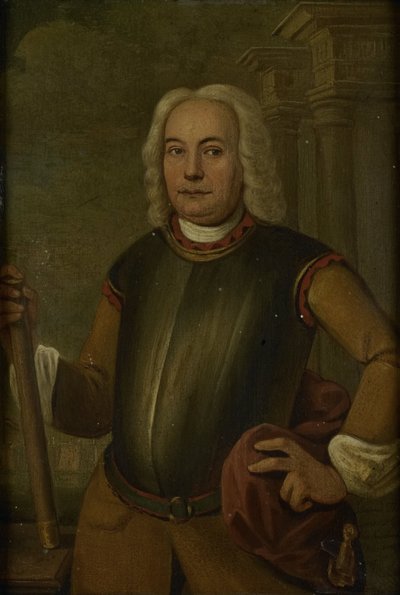 オランダ東インド会社総督ヨハネス・テデンスの肖像 作： Jacobus Oliphant