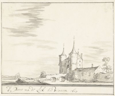 1607 年にヴィアネンのレクの門 作： Jacobus Stellingwerff