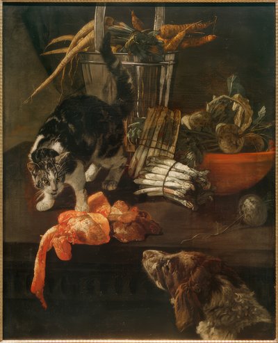 犬と猫のキッチンピース 作： Jacobus Victors