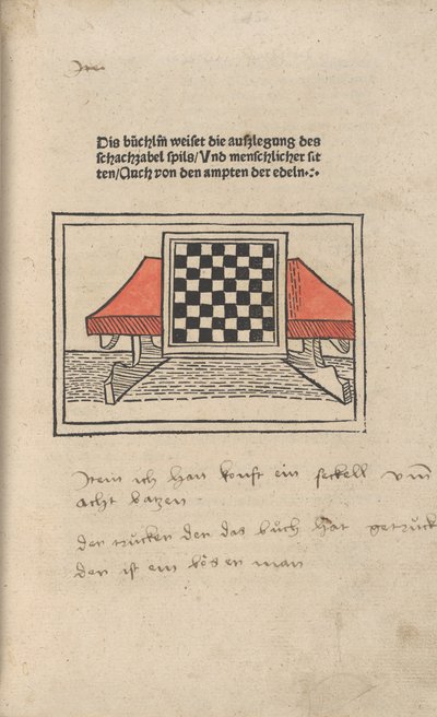 The Book of Chess, 1483年。 作： Jacobus de Cessolis