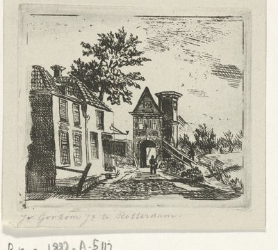 門のある街並み 作： Jacobus van Gorkom jr.