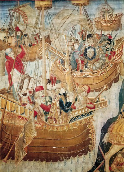 ブラウザーです。カタルーニャ地方の学校のタペストリー 作： Jacomart (c.1413 61) Baco