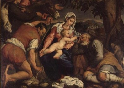 羊飼いの賛美 作： Jacopo Bassano