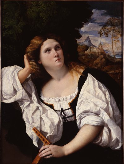 着席する女性 作： Jacopo (c.1480-1528) Palma