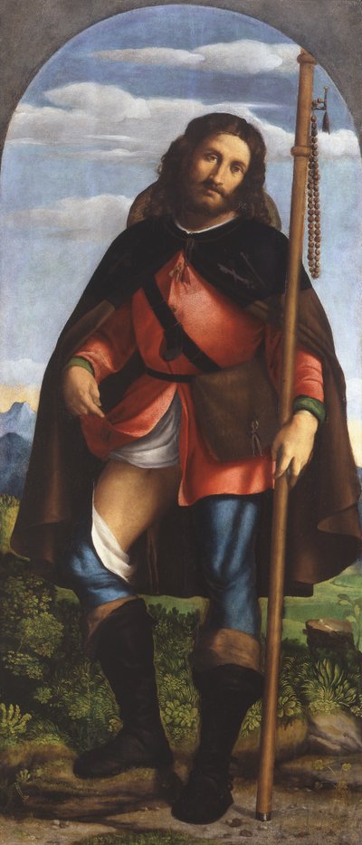 セント。ロック 作： Jacopo (c.1480 1528) Palma