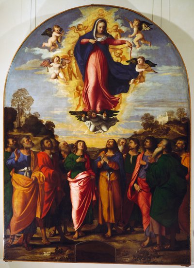 聖母被昇天 作： Jacopo (c.1480 1528) Palma