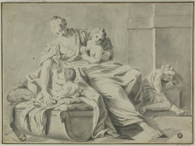 母と 3 人の子供 作： Jacopo Amigoni