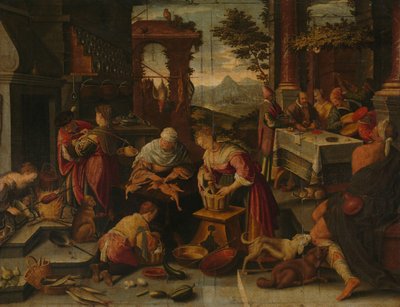 ラザロと金持ち 作： Jacopo Bassano (copy after)