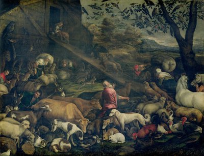 箱舟に入る動物 作： Jacopo Bassano