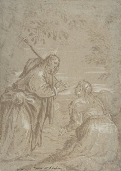 聖マリア・マグダレン・ノリ・メ・タンゲレに現れるキリスト 1560年。 作： Jacopo Bassano.