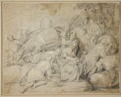 ヤコブのエジプトへの旅 作： Jacopo Bassano