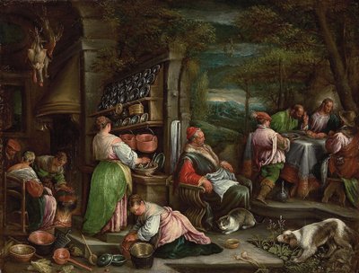 エマオの晩餐 作： Jacopo Bassano