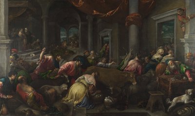 神殿の浄化 作： Jacopo Bassano and workshop
