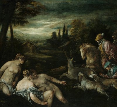 ダイアナとアクテオン、158592。 作： Jacopo Bassano il vecchio