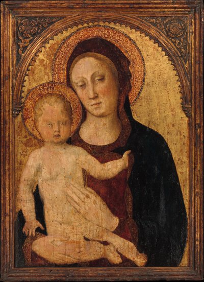 マドンナとチャイルド、おそらく1440年代。 作： Jacopo Bellini