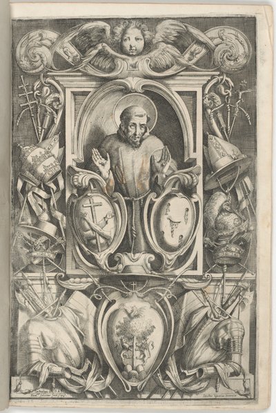 聖フランシスコの肖像口絵 作： Jacopo Ligozzi