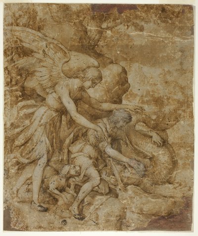 トビアスと天使ラファエル 作： Jacopo Ligozzi