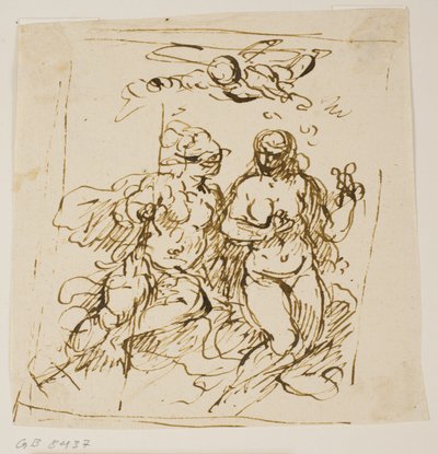 キューピッド、マルス、ヴィーナス 作： Jacopo Palma