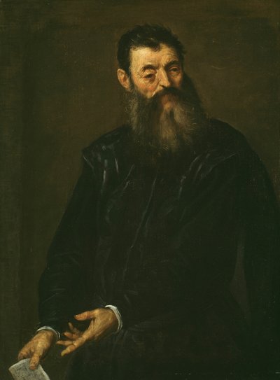 紳士の肖像、c。 1590年。 作： Jacopo Palma