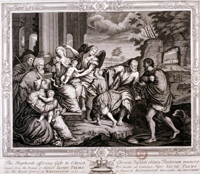 キリストに贈り物をする羊飼いたち（1733年 作： Jacopo Palma