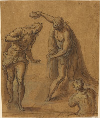 キリストのバプテスマのスケッチ 作： Jacopo Palma il Giovane