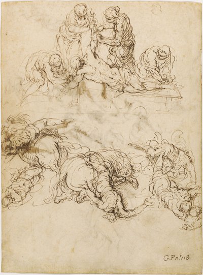 聖バーソロミューの殉教。 聖パウロの回心 作： Jacopo Palma il Giovane
