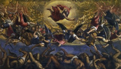 反乱天使の堕落、c。 1615-1620。 作： Jacopo Palma il Giovane the Younger