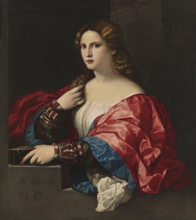 若い女性の肖像ラベラ 作： Jacopo Palma il Vecchio the Elder